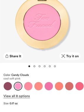 Too Faced Blush in Cool Soft Pink